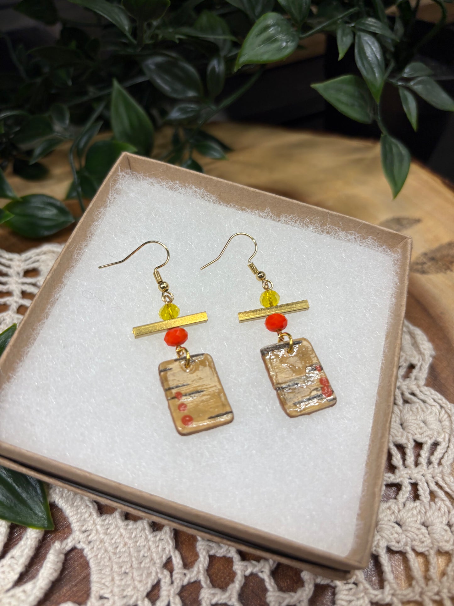 Mini Birchbark Earrings