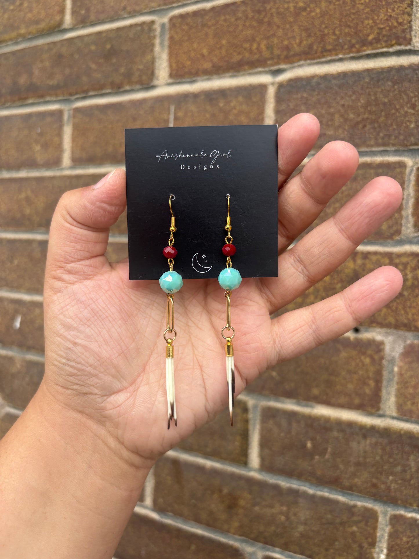 Porcupine Quill Drop Earrings