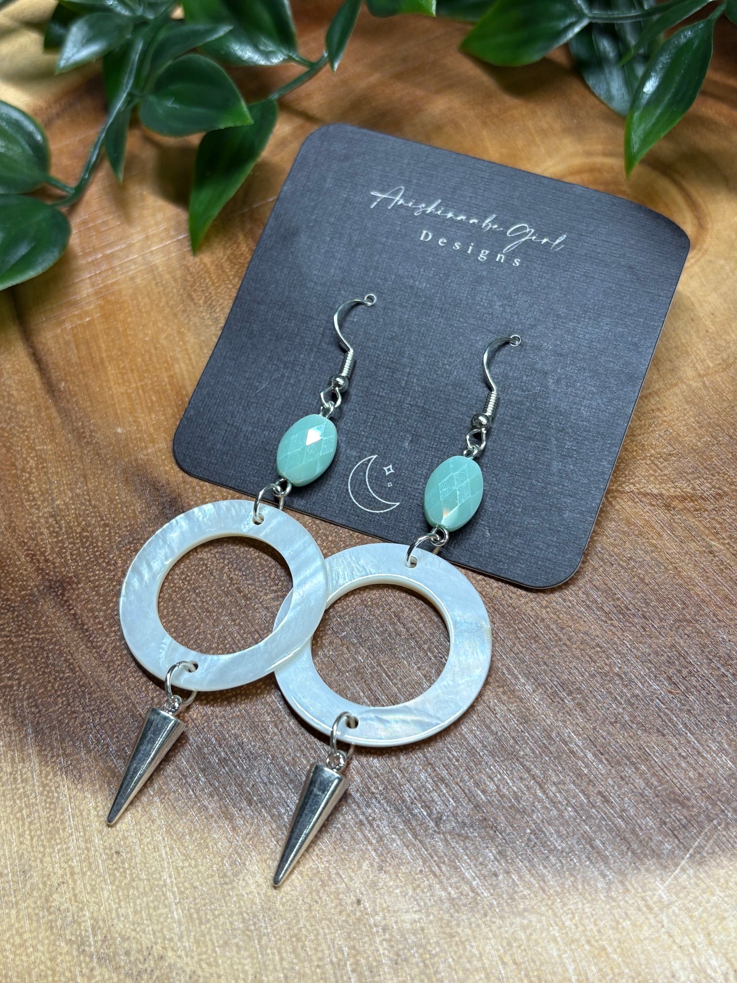Shell Spike Drop Earrings