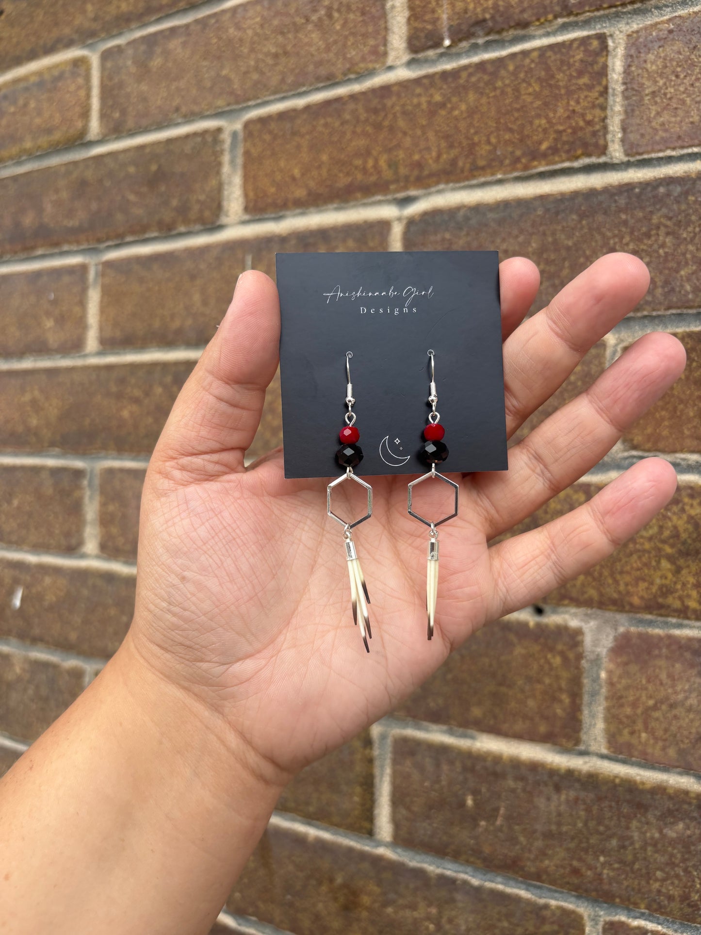Porcupine Quill Drop Earrings