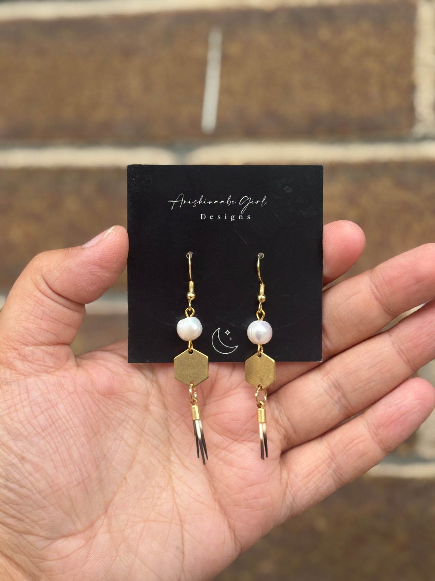 Porcupine Quill Drop Earrings