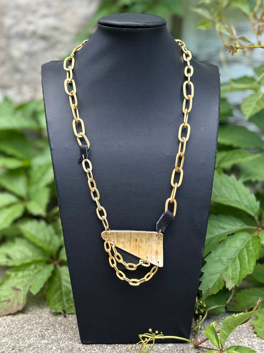 Statement Birchbark Necklace