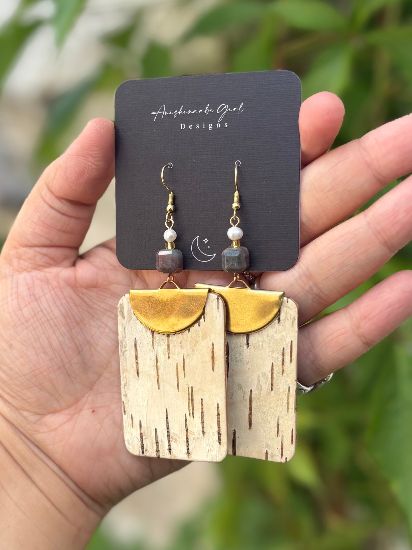 Birchbark, Picture Jasper, & Fresh Water Pearl