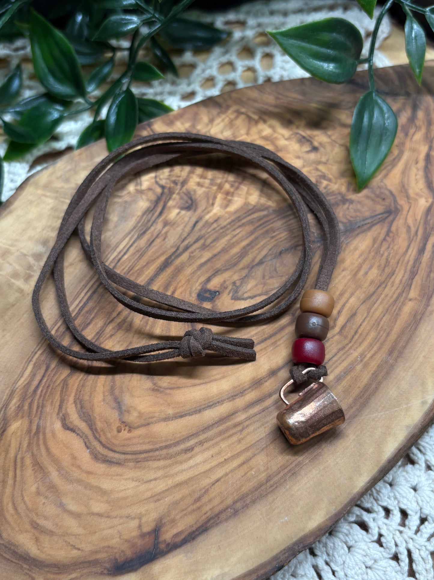 Copper & Leather Necklace