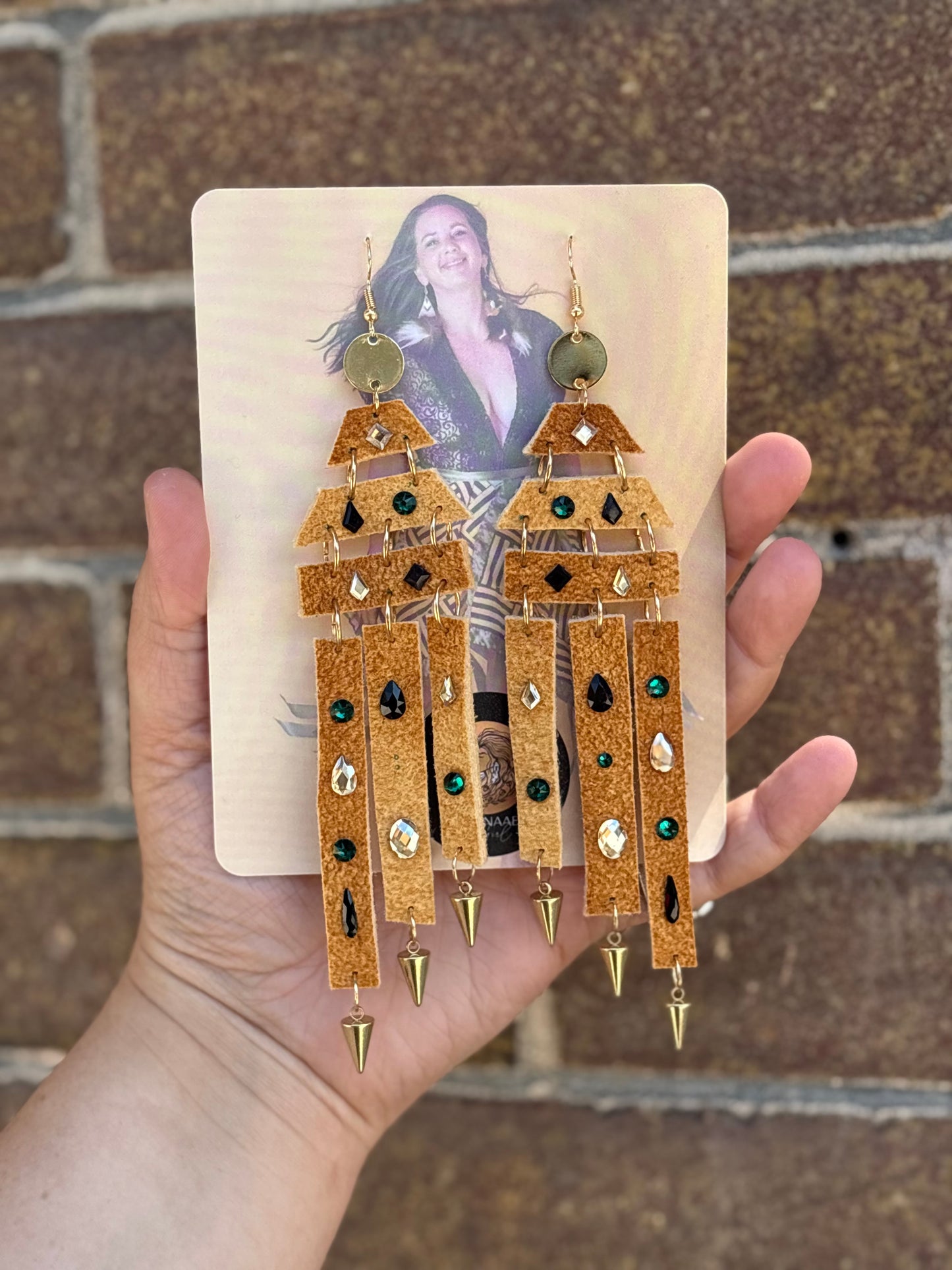 Home Tanned Moose Hide Earrings
