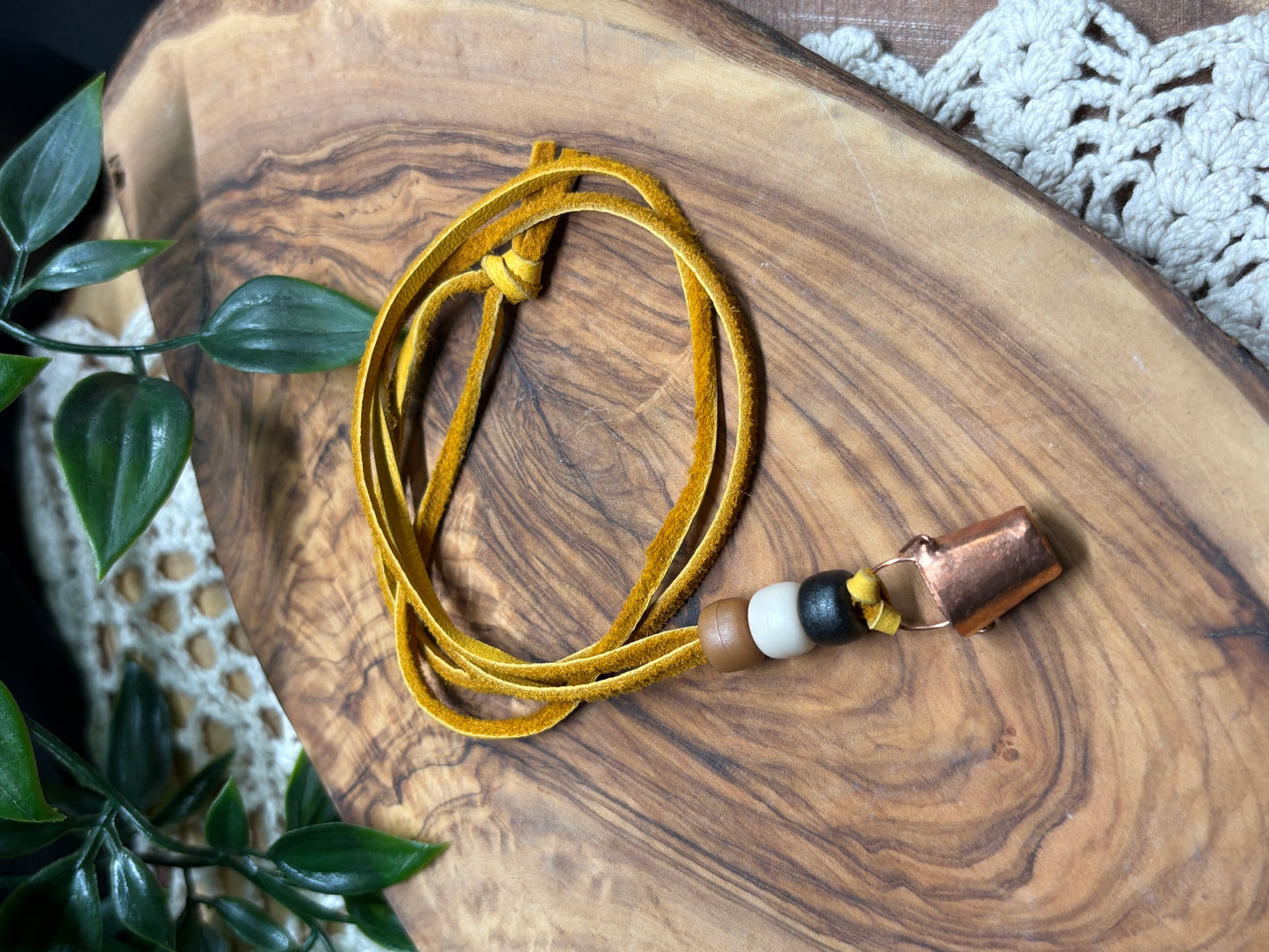 Copper & Leather Necklace