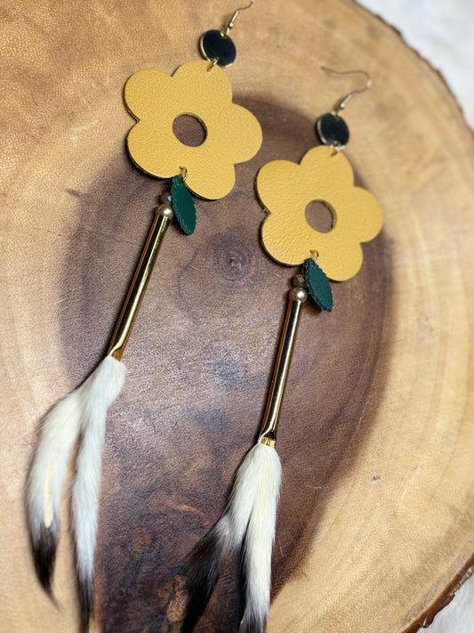 Ermine Blooms - Mustard Yellow