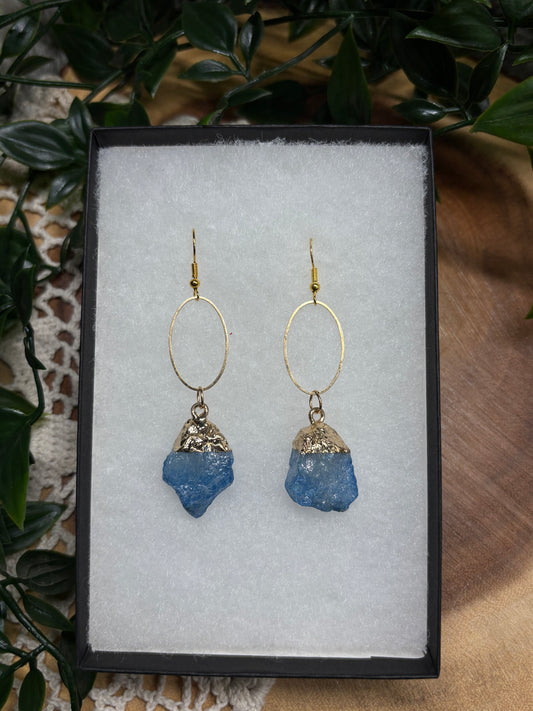 Blue Quartz Earrings