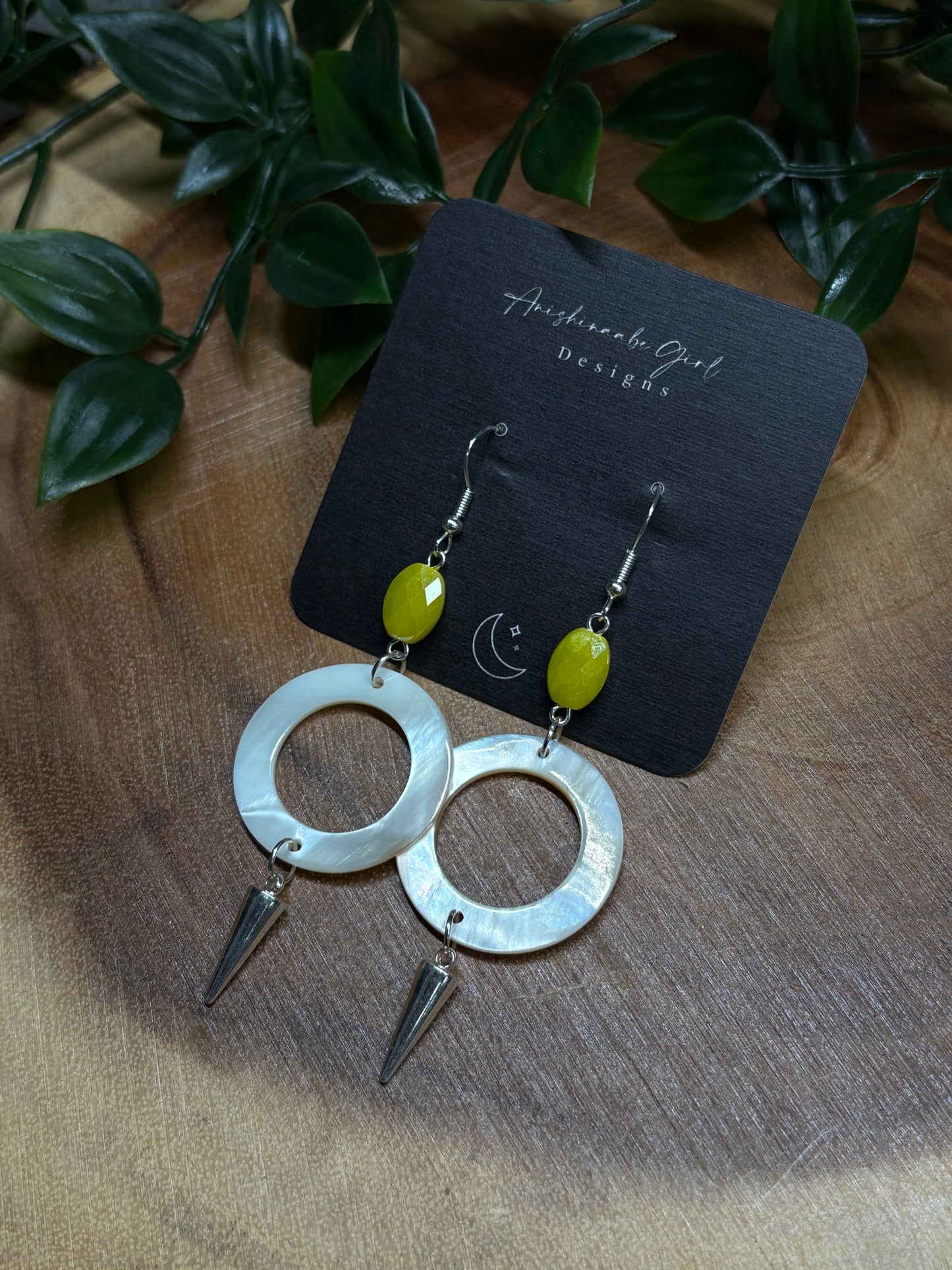 Shell Spike Drop Earrings