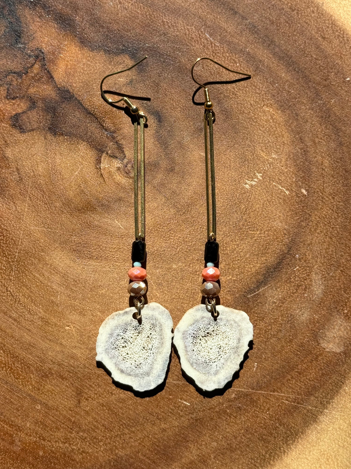 Moose Antler Drop Earrings