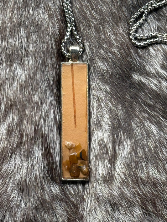 Unisex Resin Birchbark Necklace