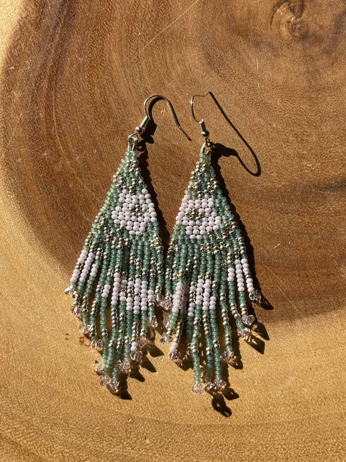 Ethereal Floral Fringe Earrings by Leah Joan