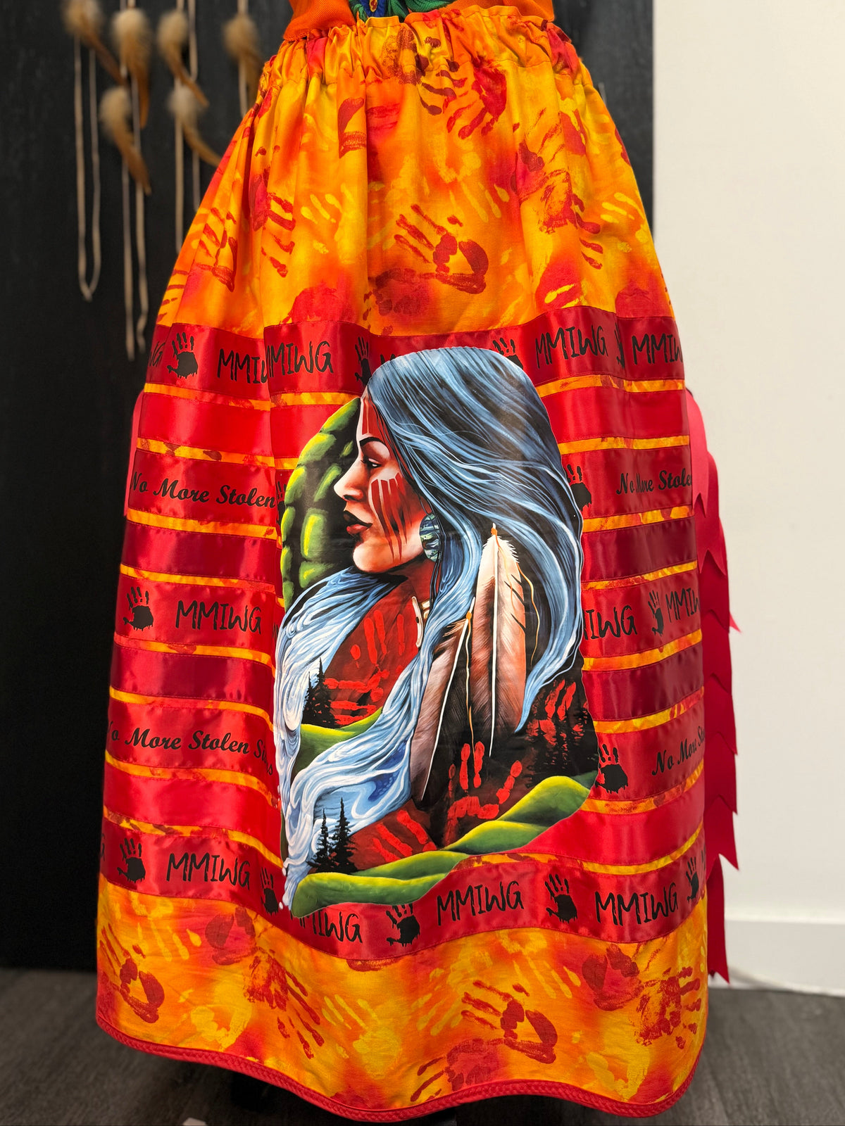 No More Stolen Sisters  - Ribbon Skirt by Tina Houle