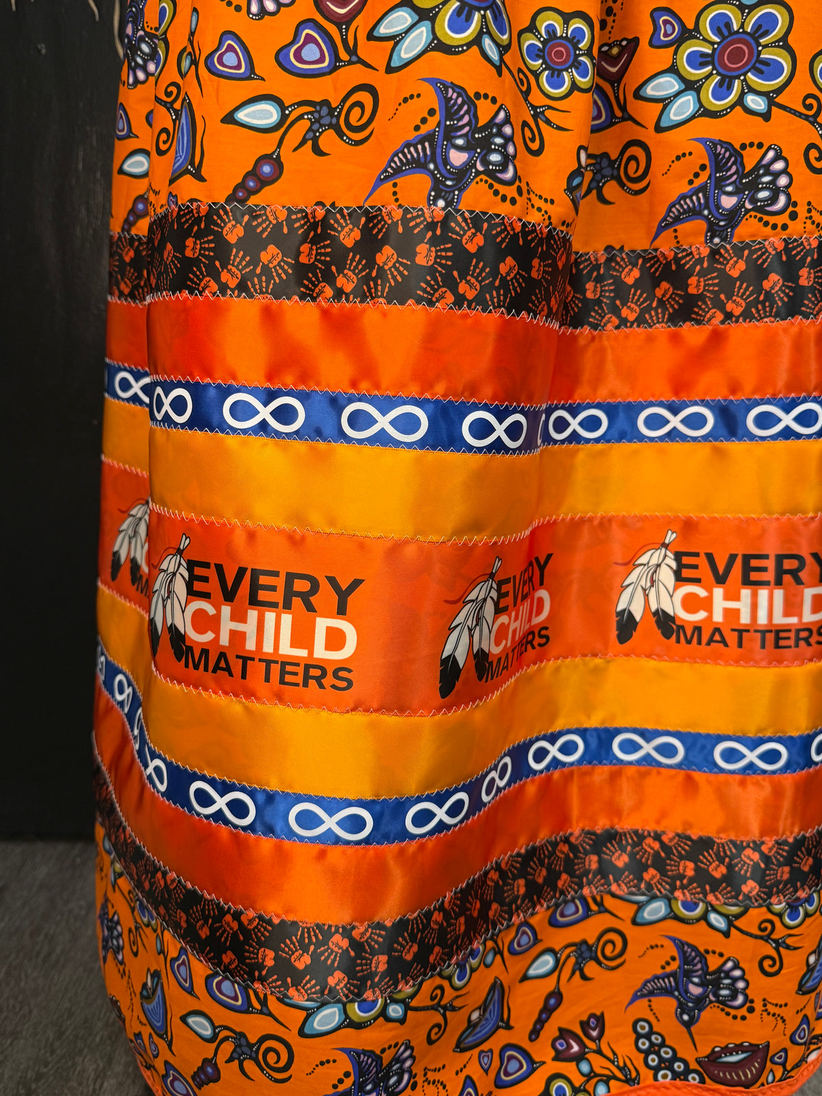 Metis Every Child Matters  - Ribbon Skirt by Tina Houle