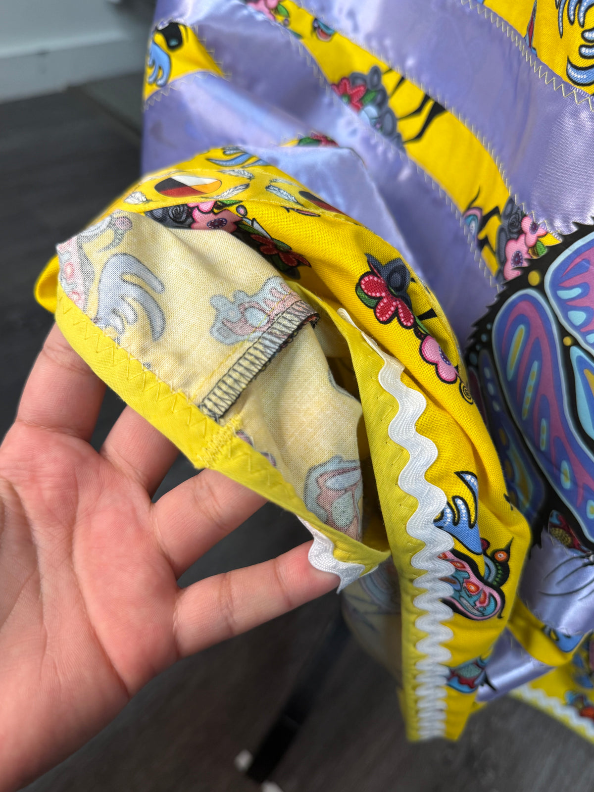 Yellow Creature  - Ribbon Skirt by Tina Houle