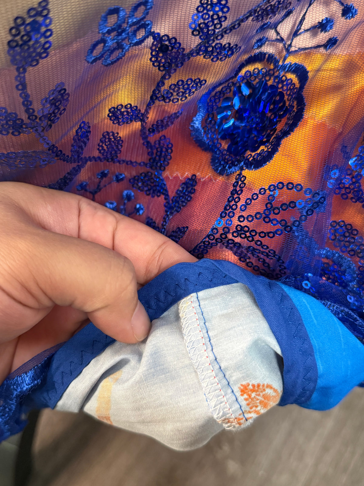 Blue Dragonfly Birchbark - Ribbon Skirts by Tina Houle