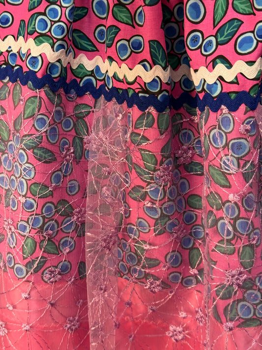 Pink Blueberry - Ribbon Skirts by Tina Houle