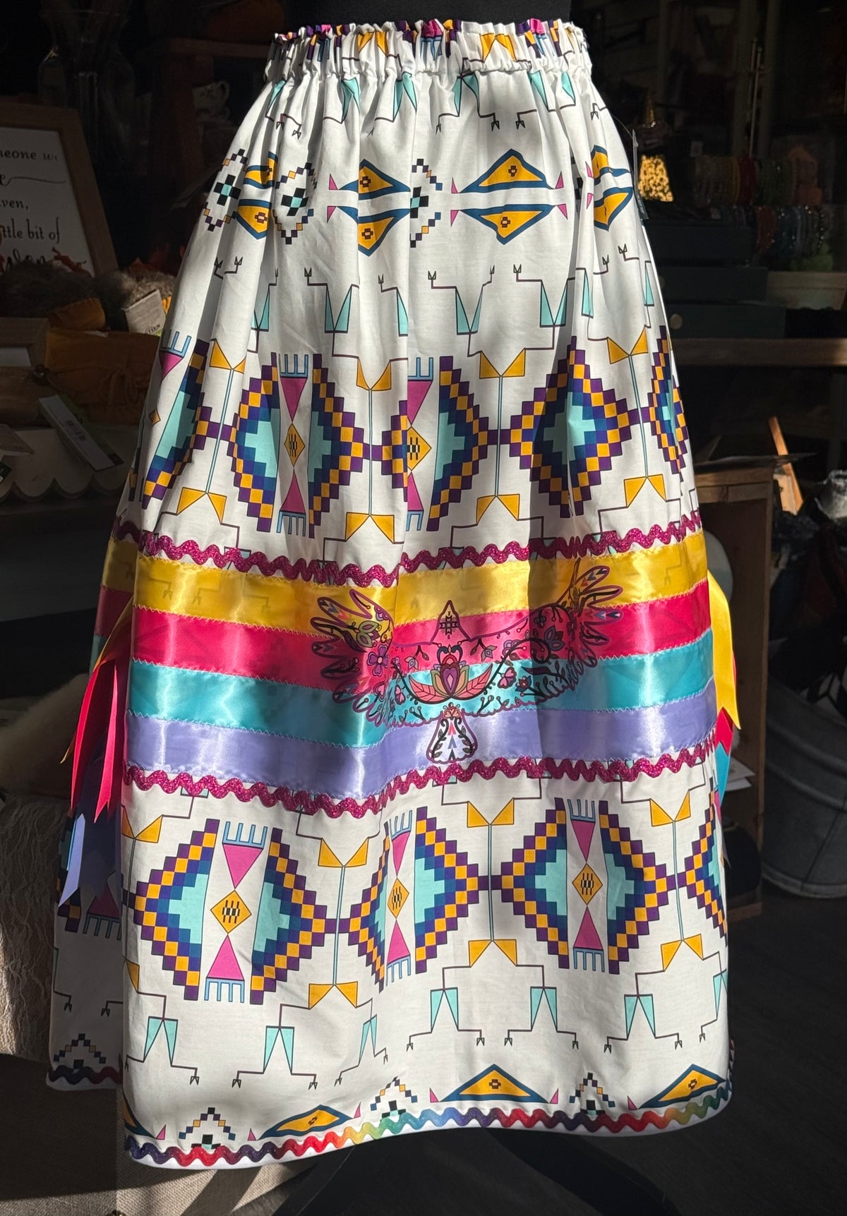 Navajo Thunderbird - Ribbon Skirts by Tina Houle