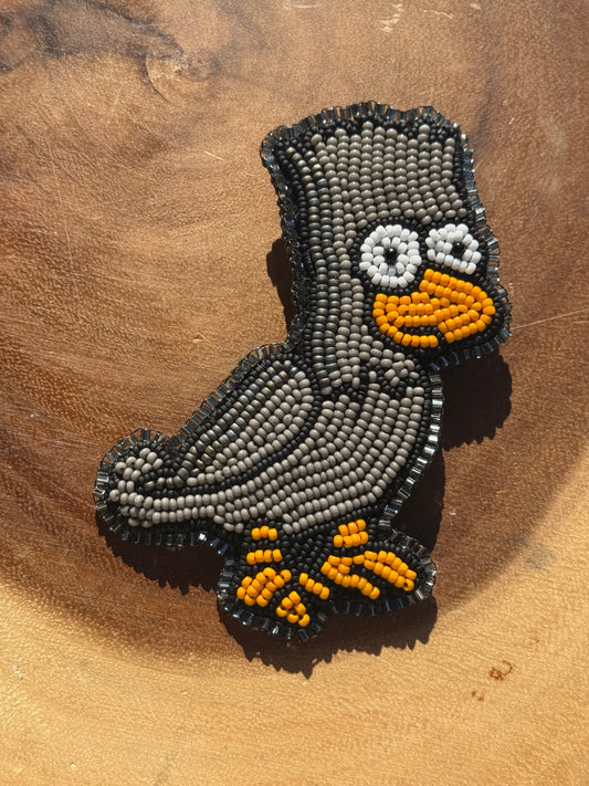Bart Simpson Raven Pin by Sinew and Sole