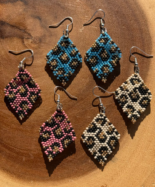 Leopard Earrings by Sinew and Sole