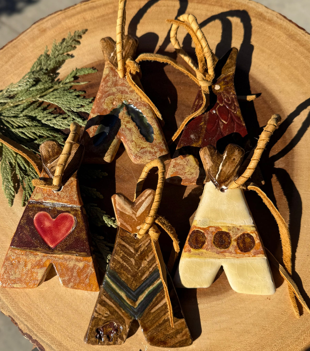 Tipi Ceramic Ornament by Elemental Memories