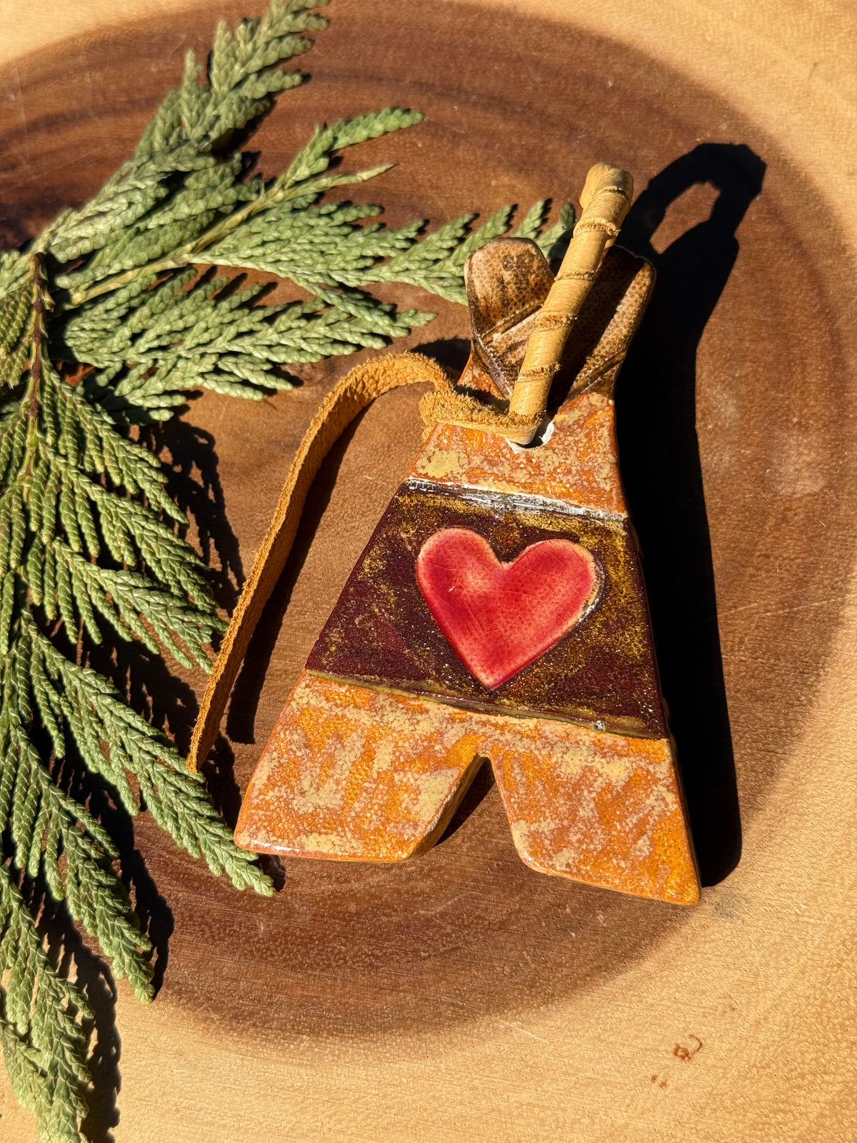 Tipi Ceramic Ornament by Elemental Memories