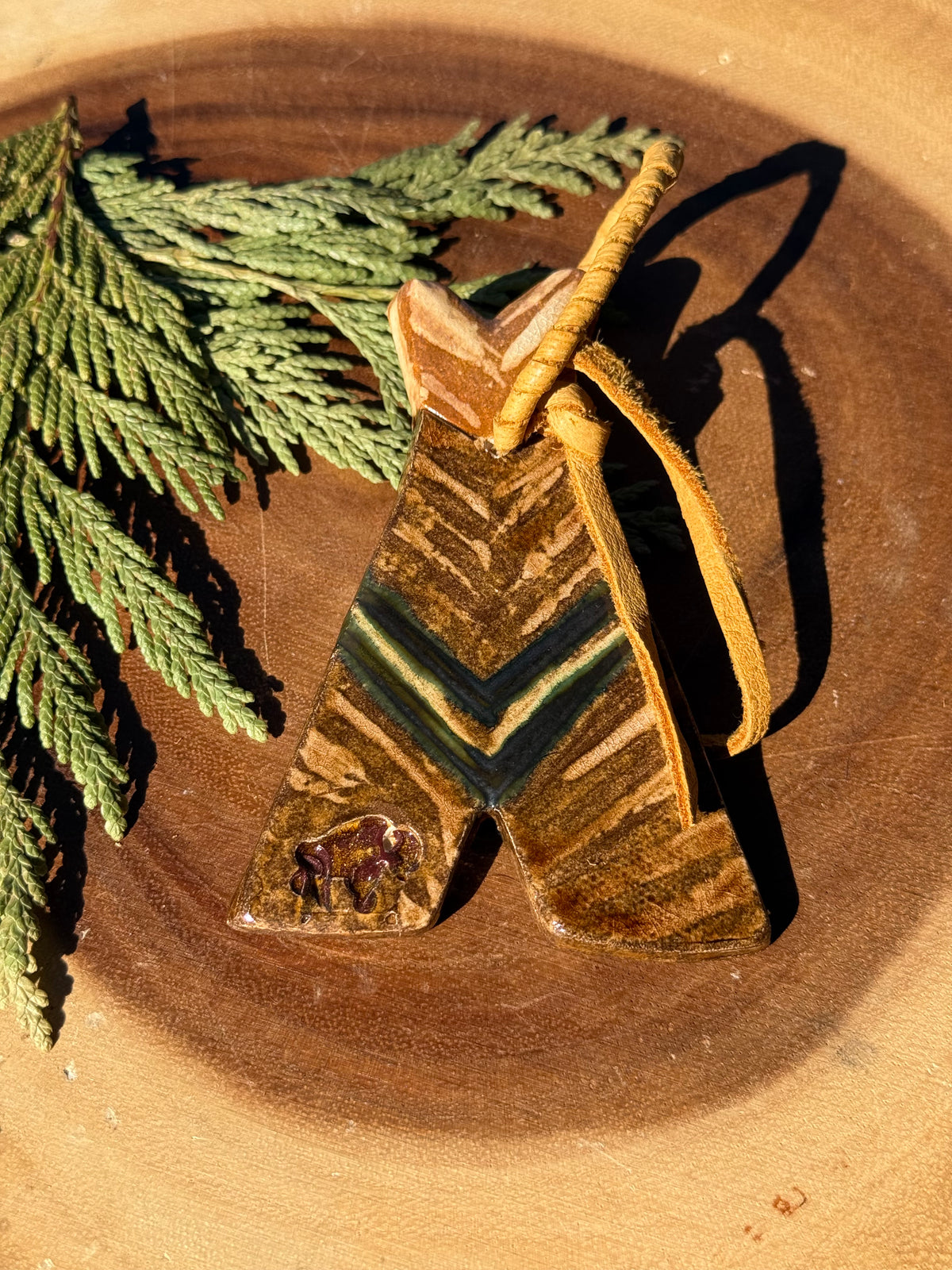 Tipi Ceramic Ornament by Elemental Memories
