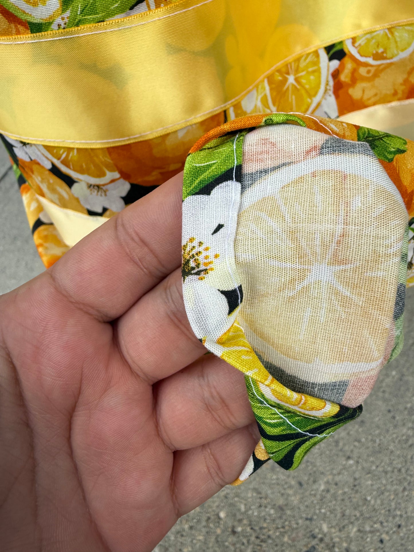 Lemons Ribbon Skirt by No Roots No Wings