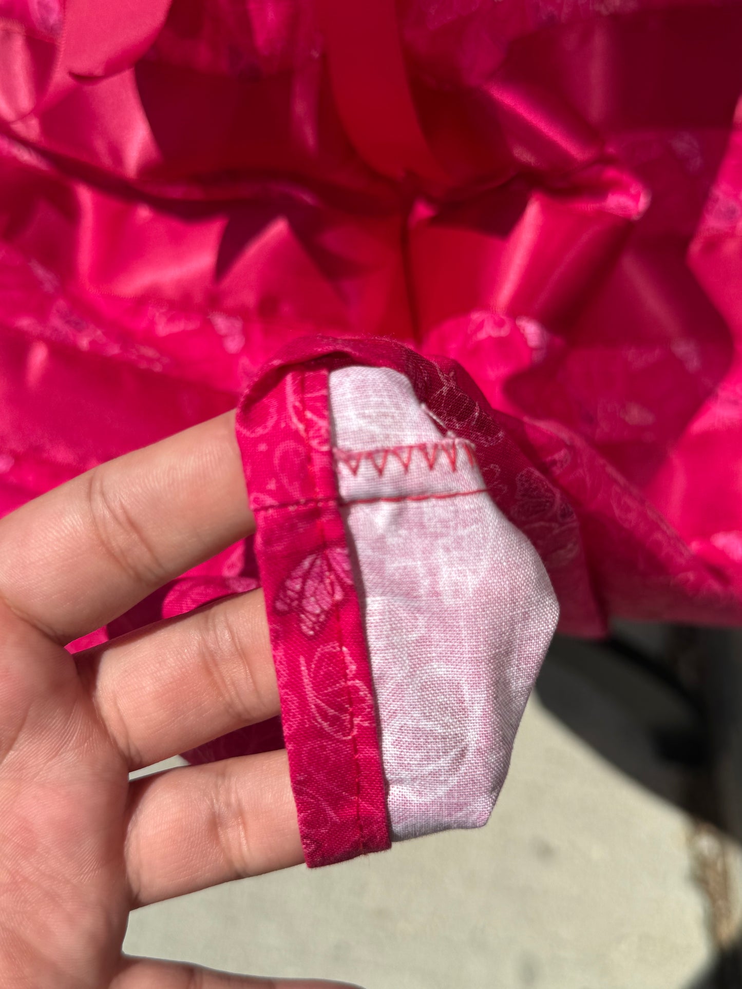 Pink Butterflies Ribbon Skirt by No Roots No Wings