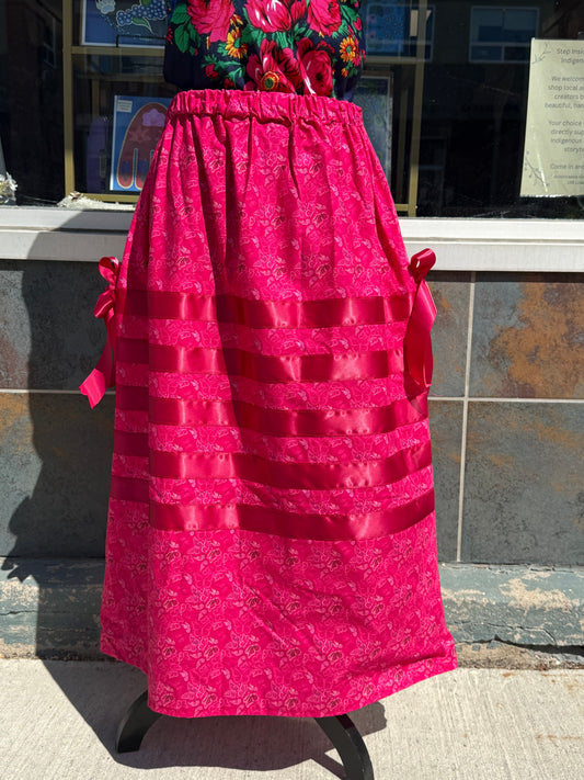Pink Butterflies Ribbon Skirt by No Roots No Wings