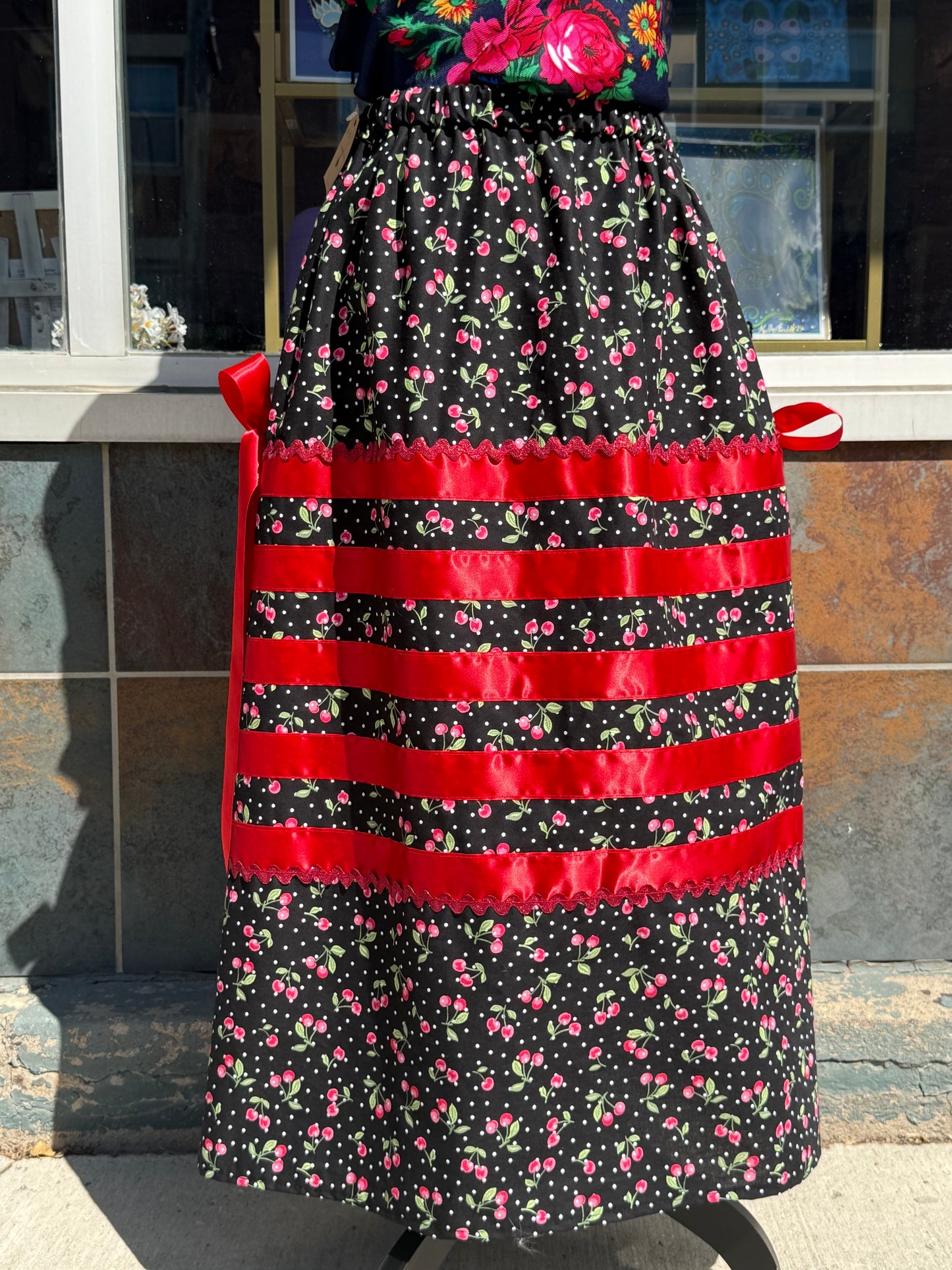 Cherry Ribbon Skirt by No Roots No Wings