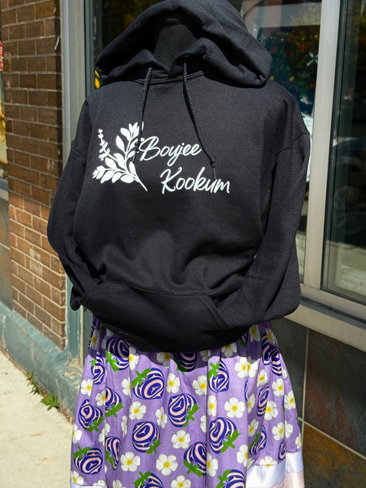 Boujee Kookum Hoodie - Black