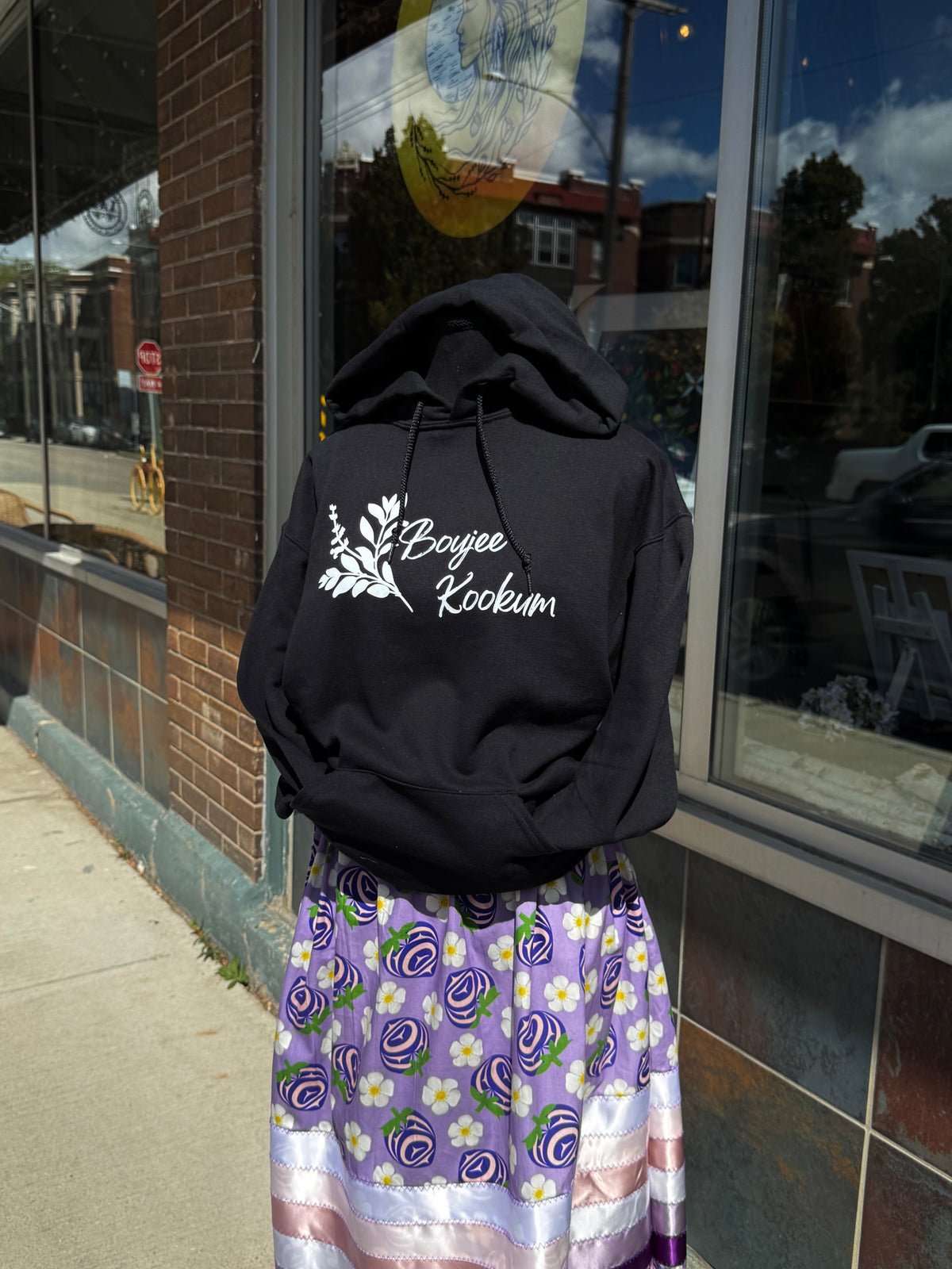 Boujee Kookum Hoodie - Black