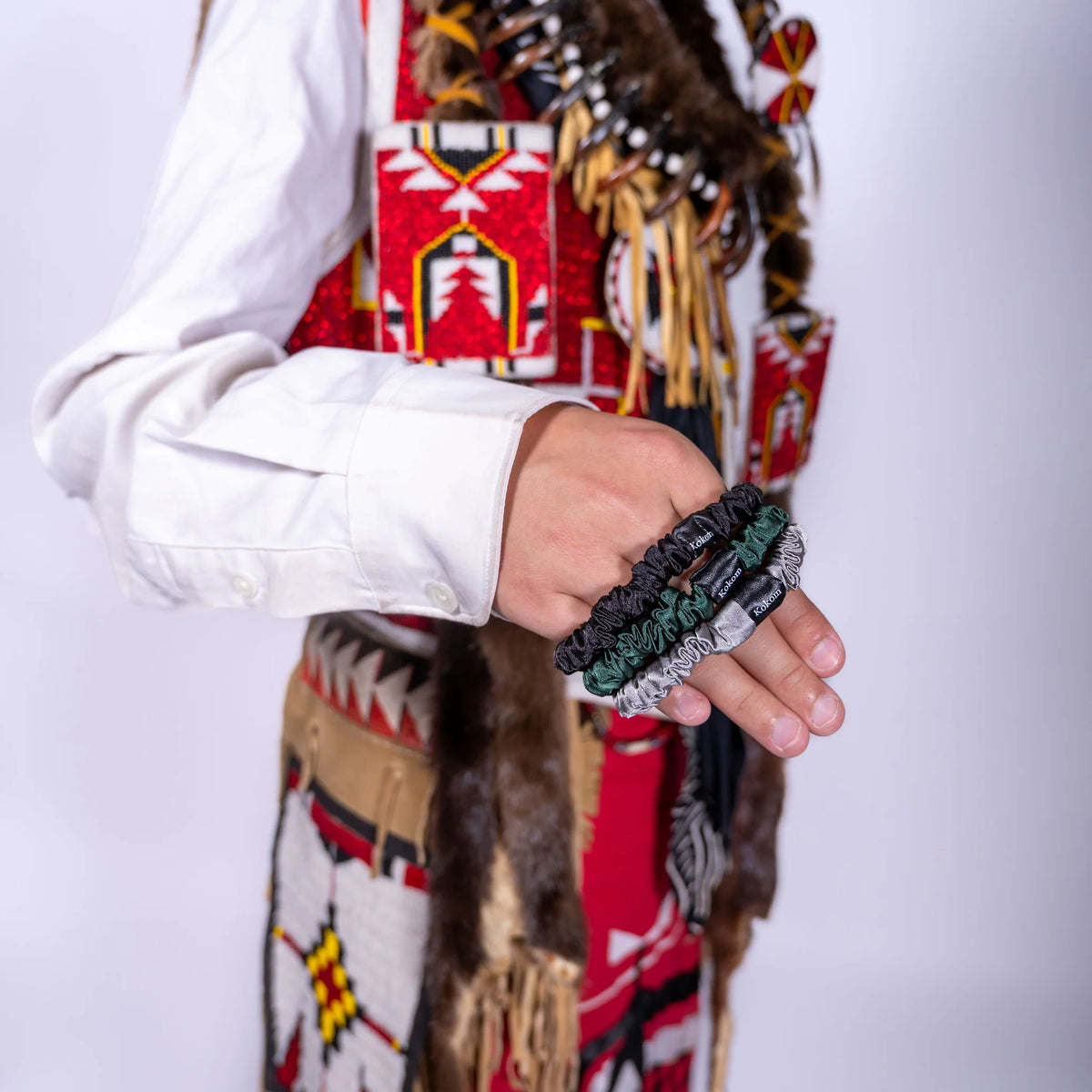 Mini Satin Scrunchies by Kokom Scrunchies – Anishinaabe Girl Designs