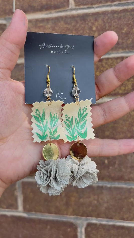 Sage Parfleche Earrings
