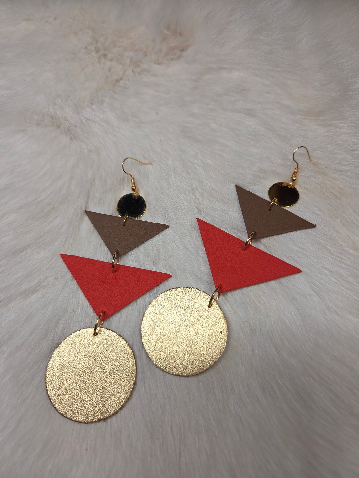 Leather Stack Earrings