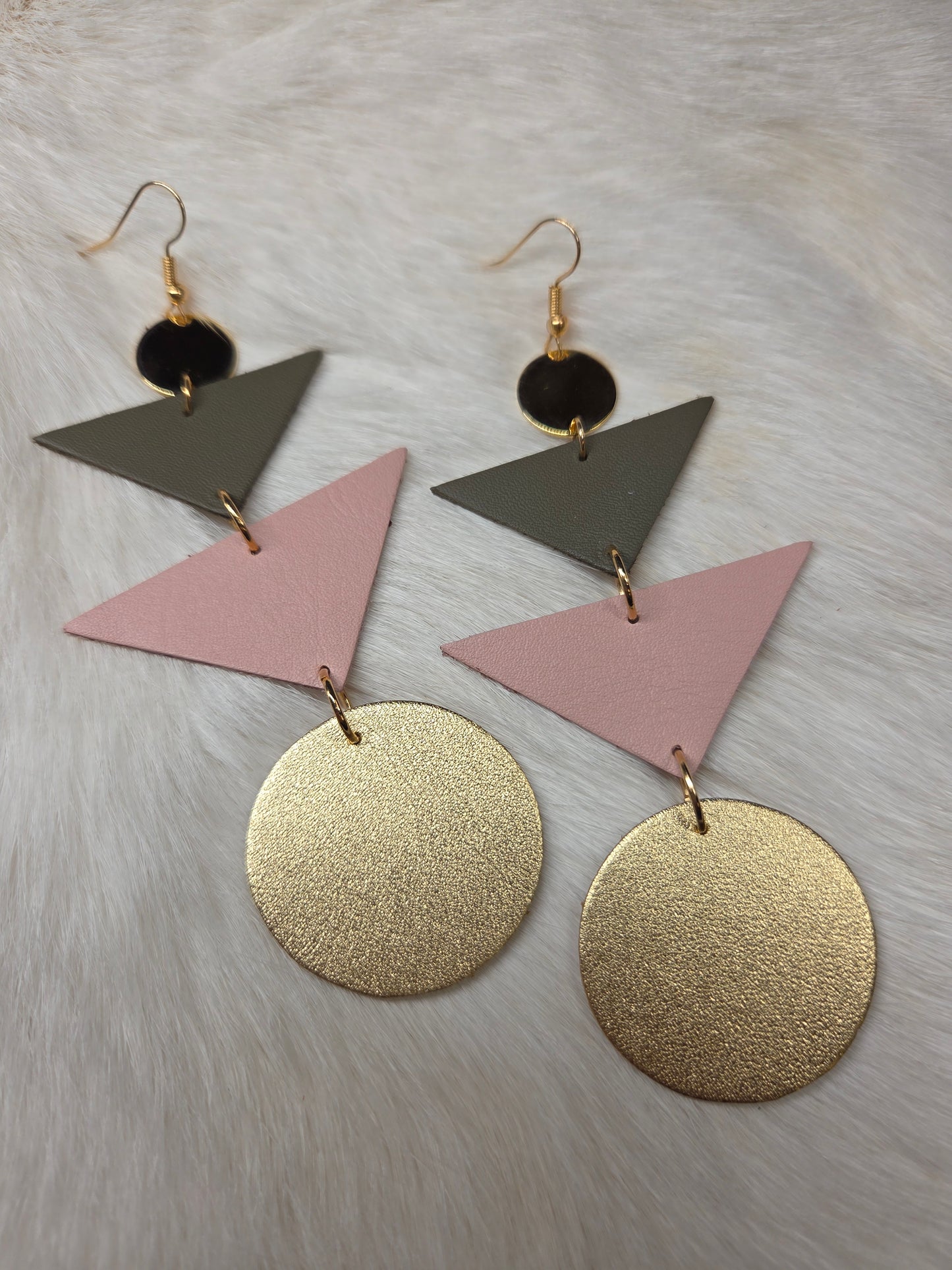 Leather Stack Earrings
