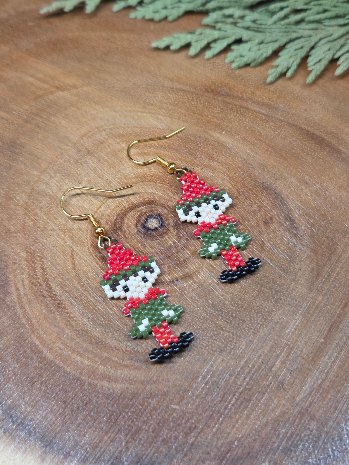 Elf Themed Beaded Earrings by Blending Beadz