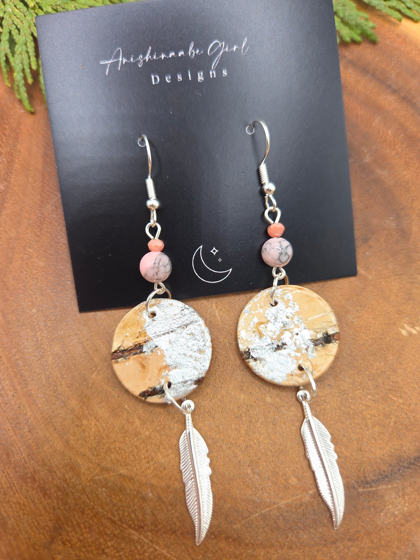 Birchbark Charm Drops