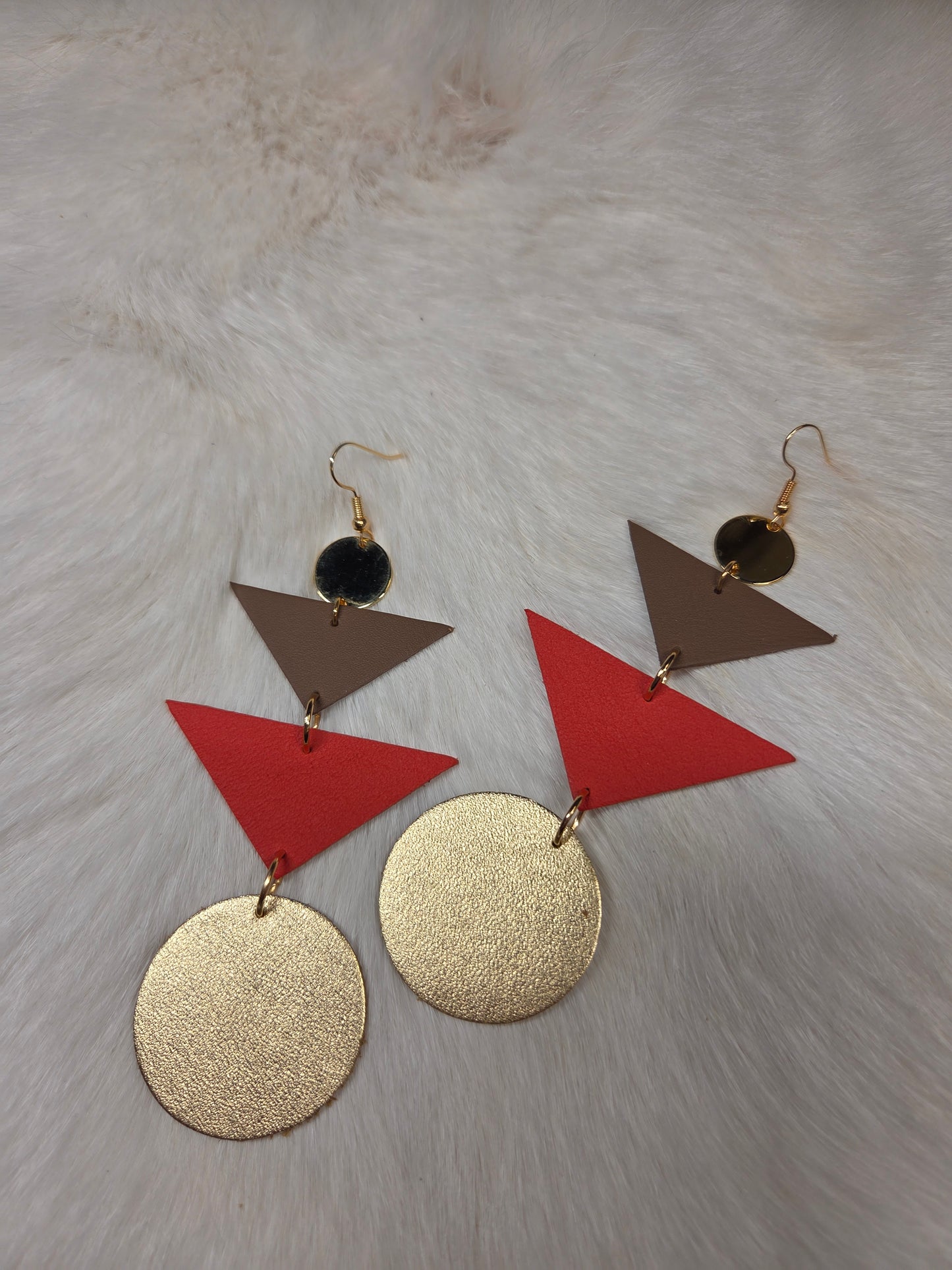 Leather Stack Earrings