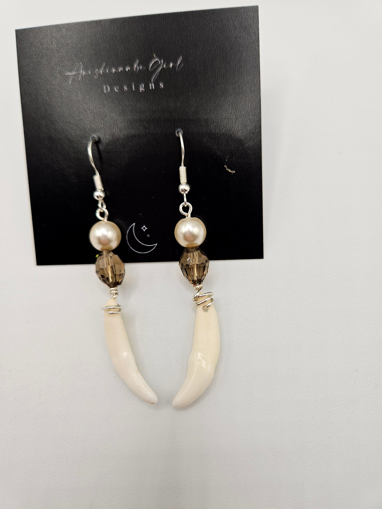 Coyote Tooth Drop Earrings - small