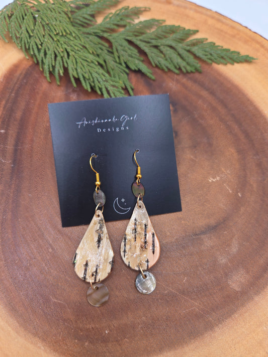 Birchbark with Drop Shells