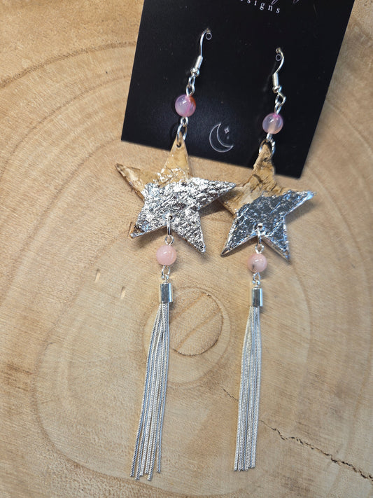 Birchbark Star People Earrings