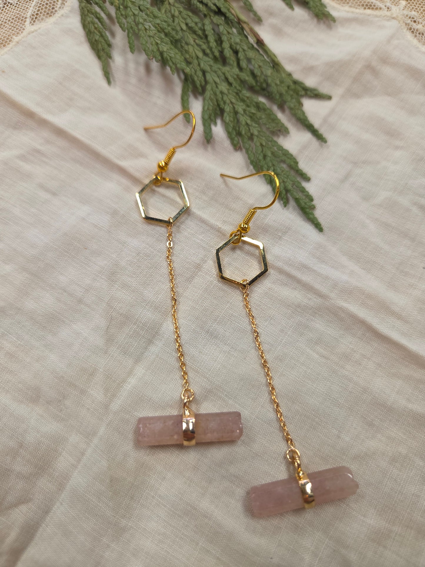 Gemstone Drop Earrings