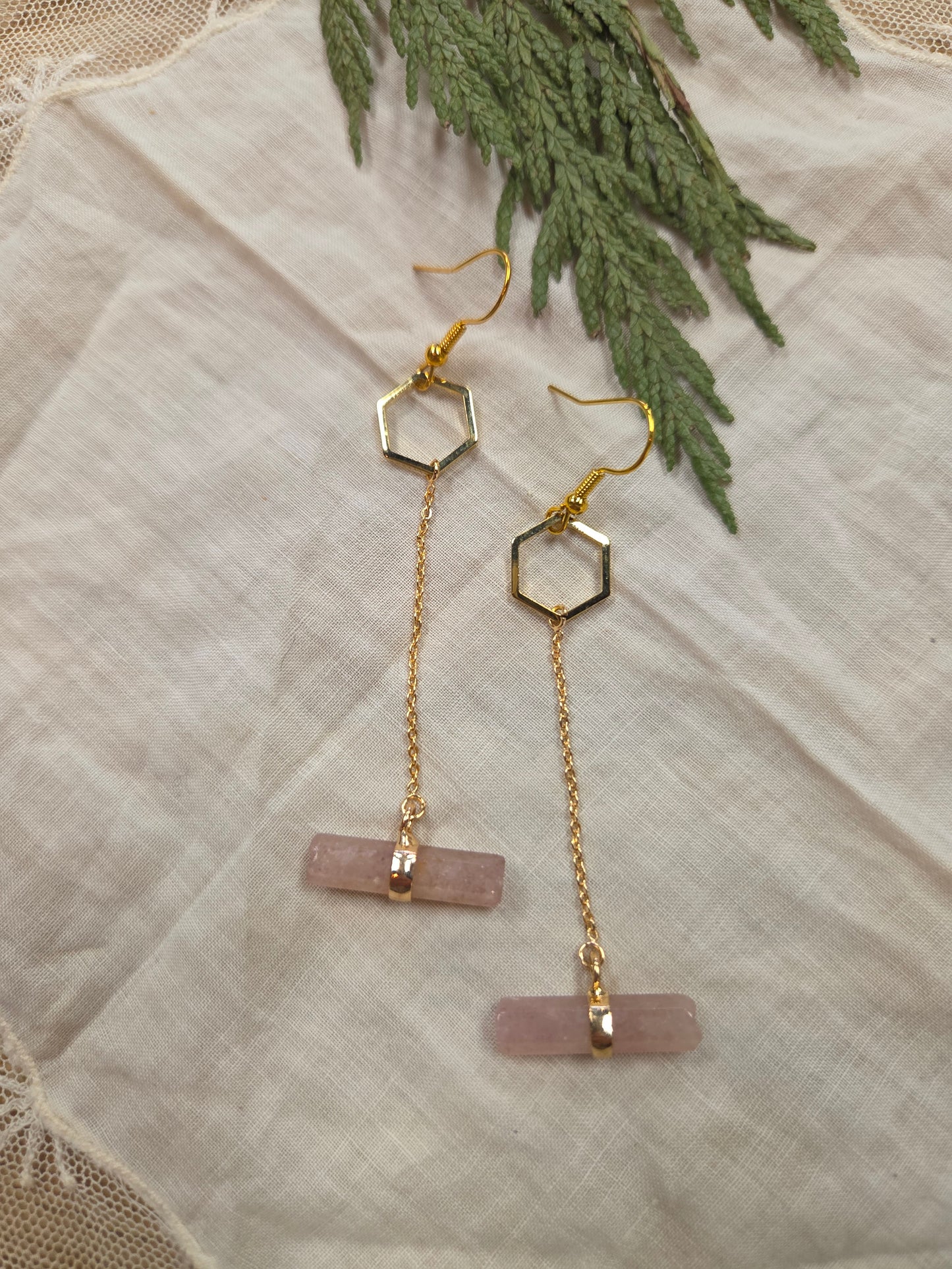Gemstone Drop Earrings