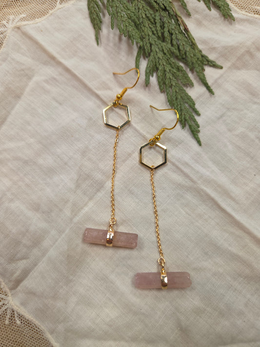 Gemstone Drop Earrings
