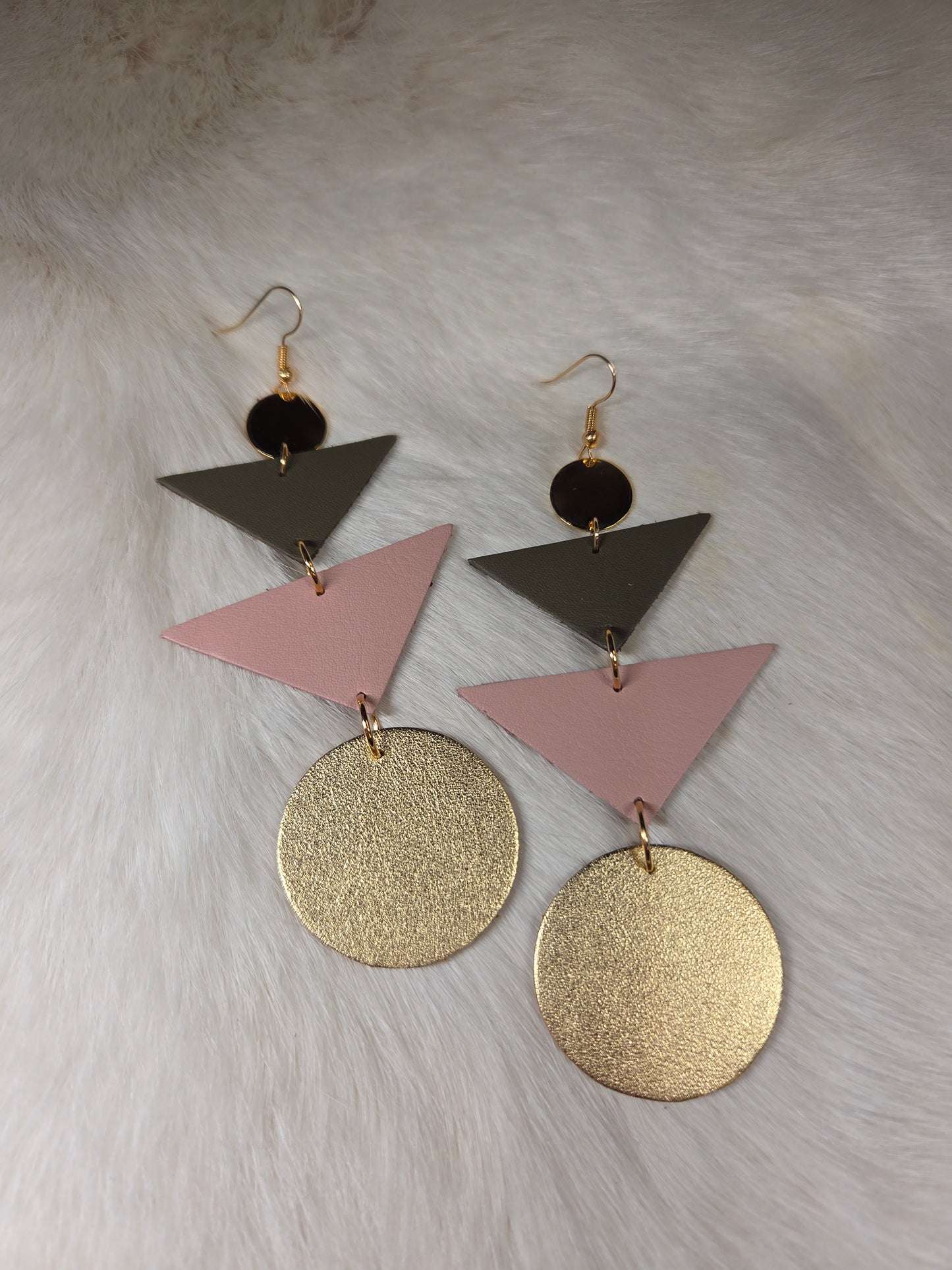 Leather Stack Earrings