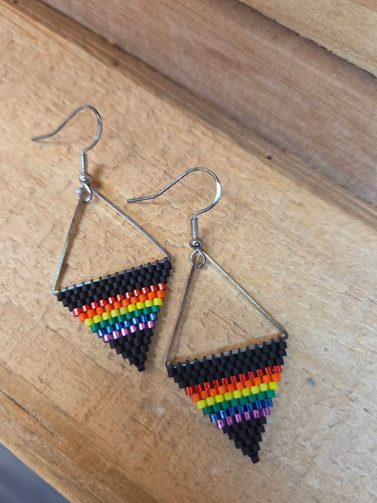 Pride Beaded Earrings by E.M.A Creates