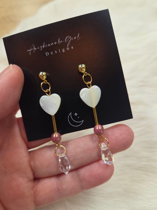 Heart Shell Earrings