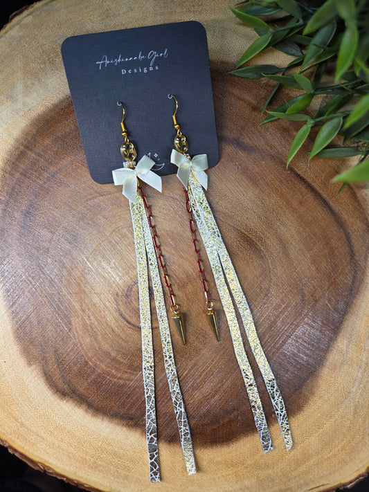 Leather Fringe Earrings